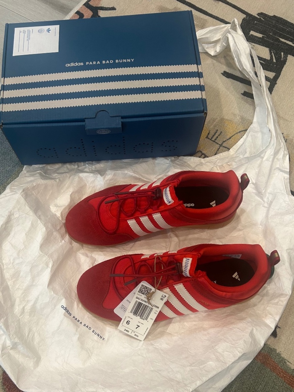 Adidas Bad Bunny Flamboyan BNIB WMS 7